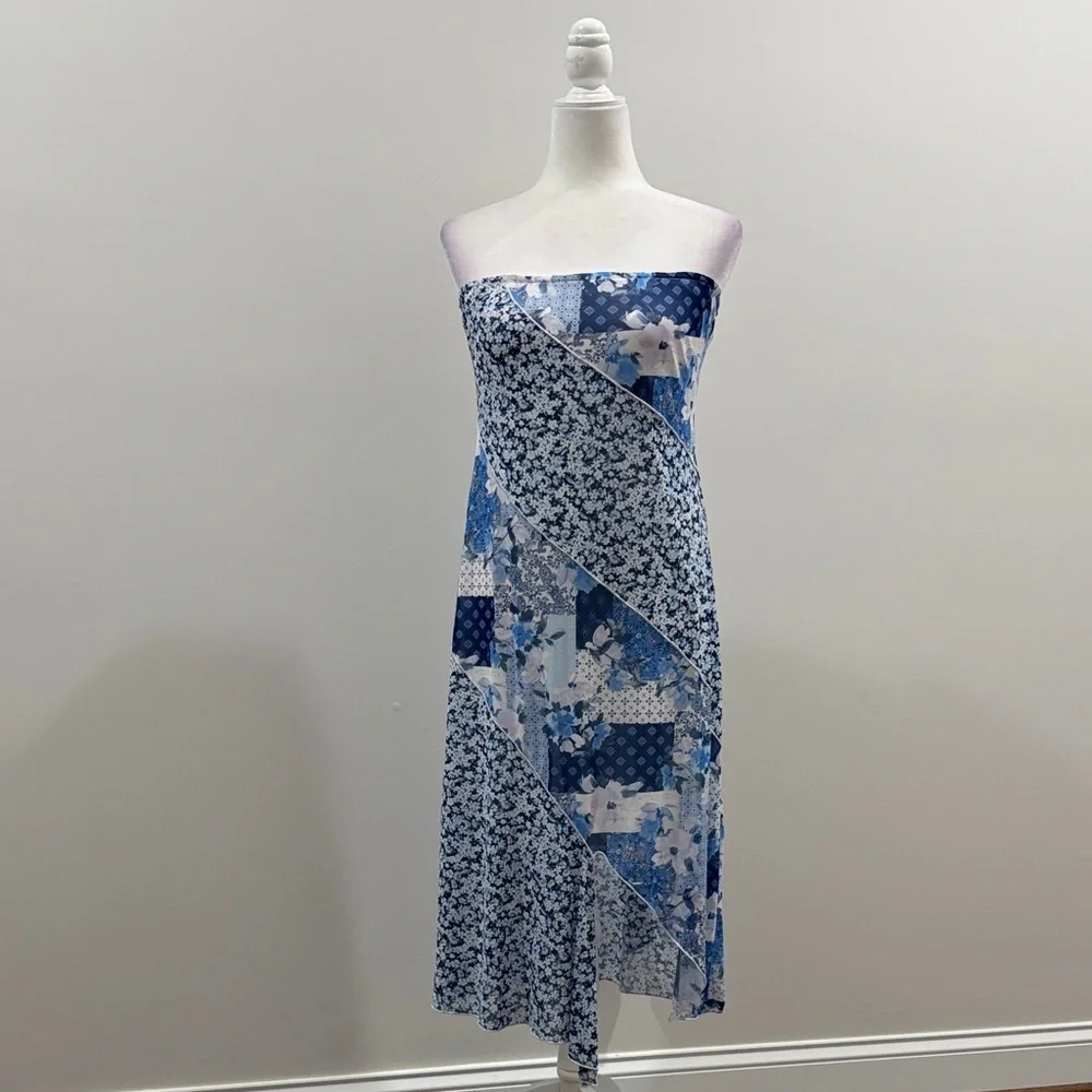 altar'd state blue floral dress Kellsa Maxi in This graceful sleeveless maxi dress features an intricate floral print and delicate eyelet detailing for a breezy Altar'd State | Dresses |